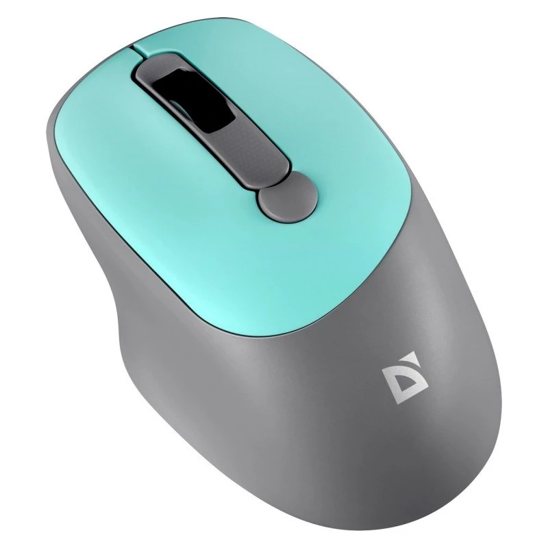 Belaidė pelė DEFENDER Silent Click C Mint 52294 – ambidekstrinė, 1600 DPI, 2.4 GHz nano USB
