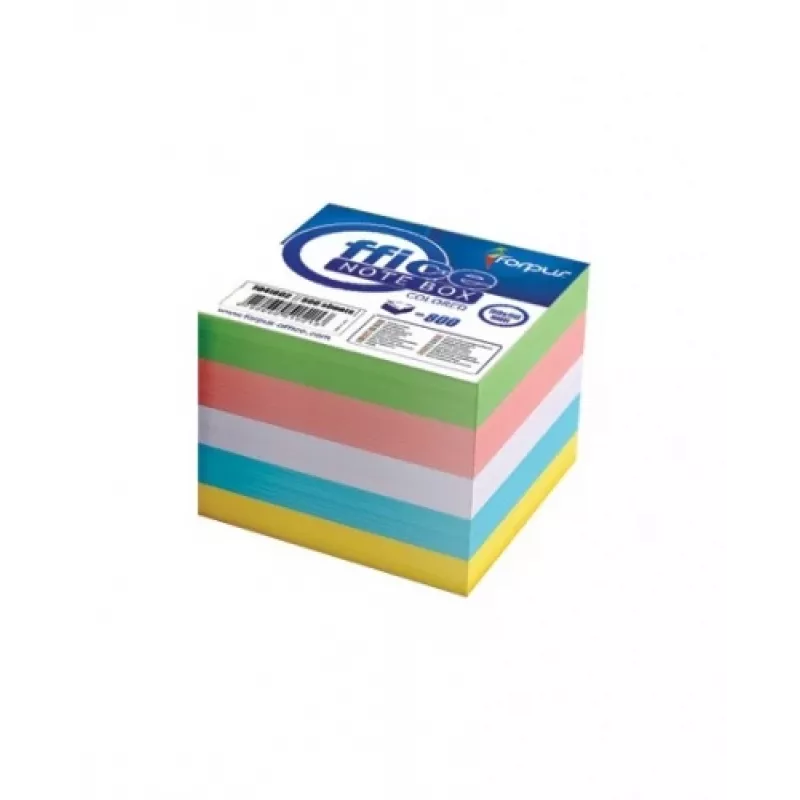 Užrašų bloknotas Forpus, 8,5x8,5 cm, Asorti, neklijuotas (800) 0716-008