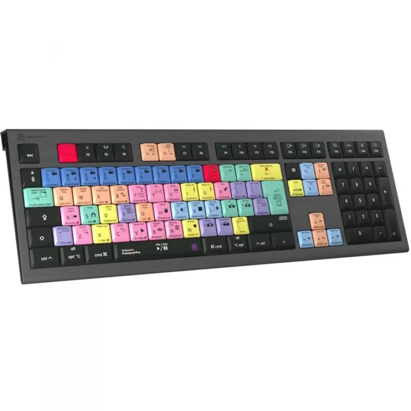 Logickeyboard LKB-PPROCC-A2M-UK klaviatūra USB QWERTY angliška juoda