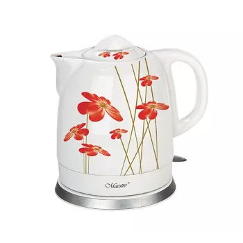 Maestro MR-066-RED FLOWERS elektrinis virdulys 1,5 L 1200 W Raudonas, Baltas