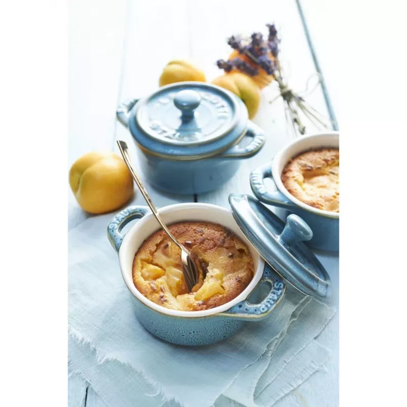 Staub Mini Cocotte Round, 4 vnt. - 200 ml, Antikinis Turkis