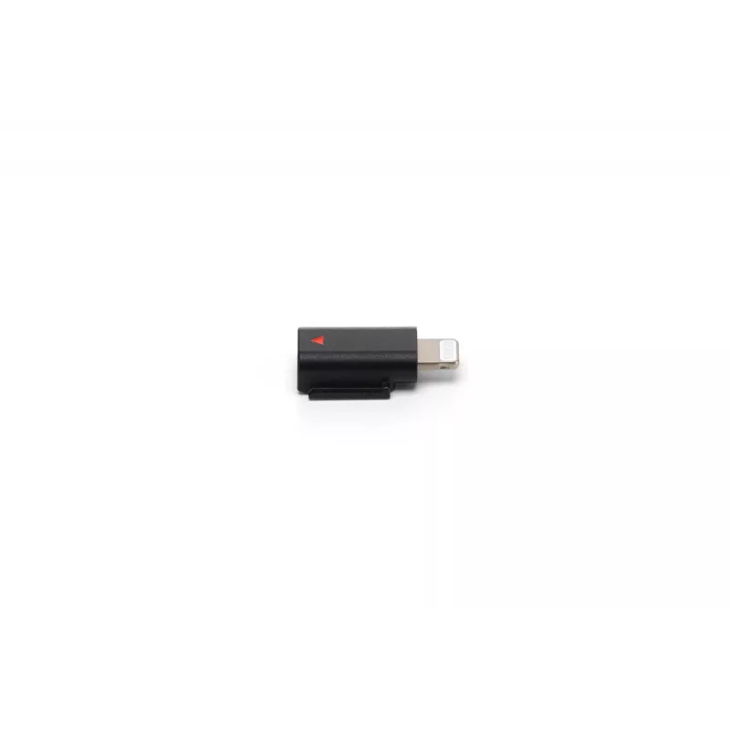 Garso adapteris DJI Mic 3 mobiliojo telefono adapteris (Lightning) – juodas, skirtas Apple įrenginiams