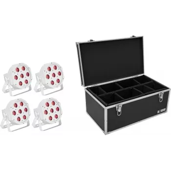 LED grindinis prožektorius EUROLITE SLS-7 HCL White 4x – keturi balti šviesos diodai su reguliuojamu atspalviu