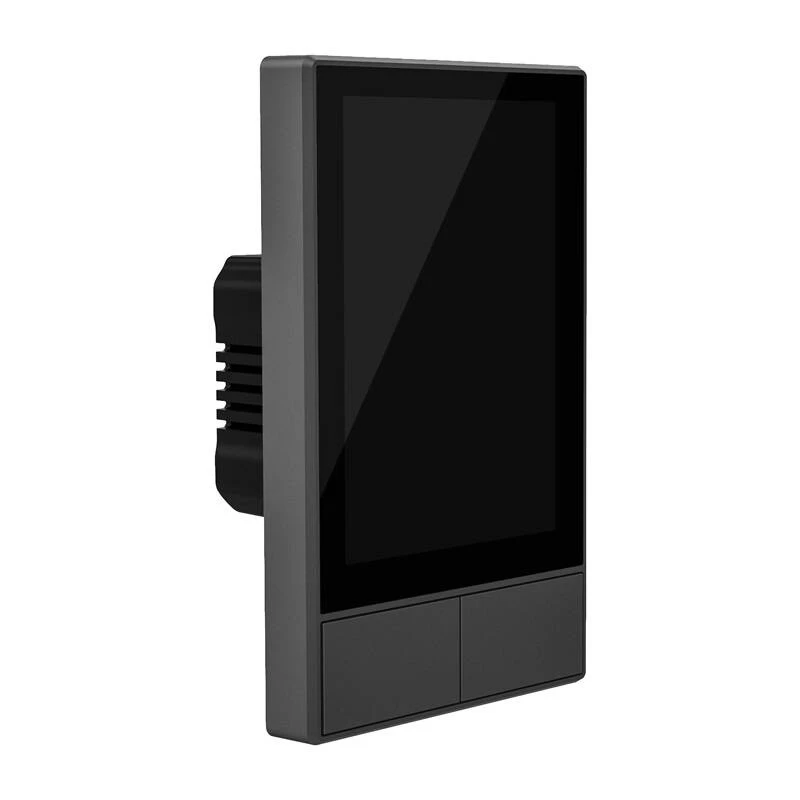 Sieninis išmanusis Wi-Fi valdymo skydelis Sonoff NSPanel juodas 120mm