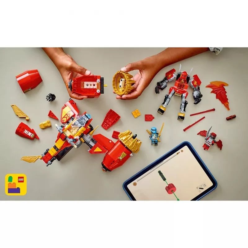 LEGO NINJAGO 71830 Kairiojo mechaninio audros raitelio rinkinys
