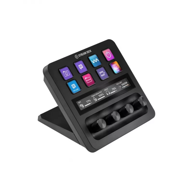 Elgato Stream Deck + BEARBEITUNG Juoda 8 mygtukai
