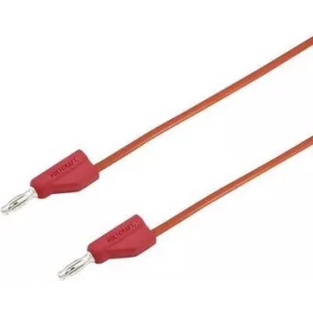 VOLTCRAFT matavimo zondas [Kištukas 4 mm - Kištukas 4 mm] 5 m Raudonas MSB-300 (MSB-300-5-Red)