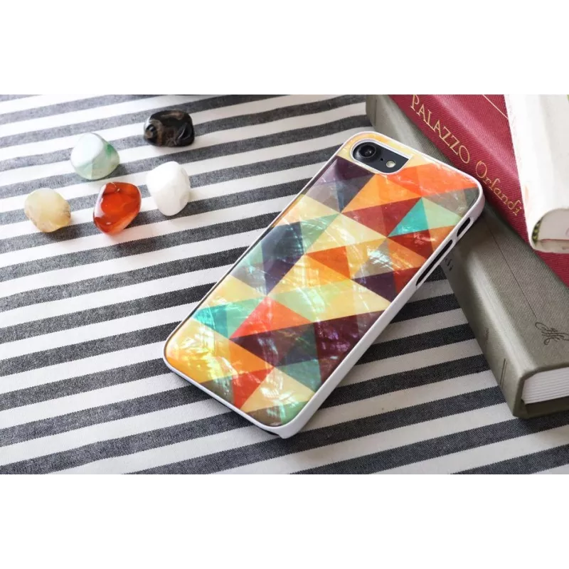 Apsauginis dėklas iKins Apple iPhone 8/7 — mozaikinis baltas