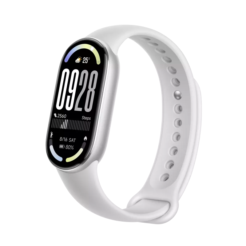 Išmanioji apyrankė Xiaomi Smart Band 10 sidabrinė AMOLED BT