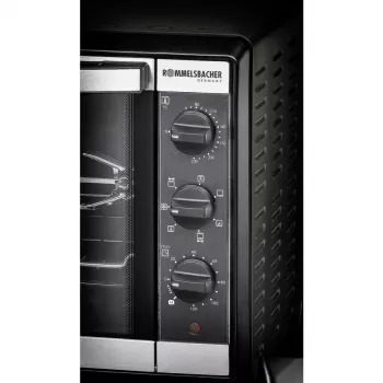 Elektrinė orkaitė Rommelsbacher BG 1550 Juoda, 30 L, 80–230 °C, 7 režimų, rotiseris, 120 min laikmatis