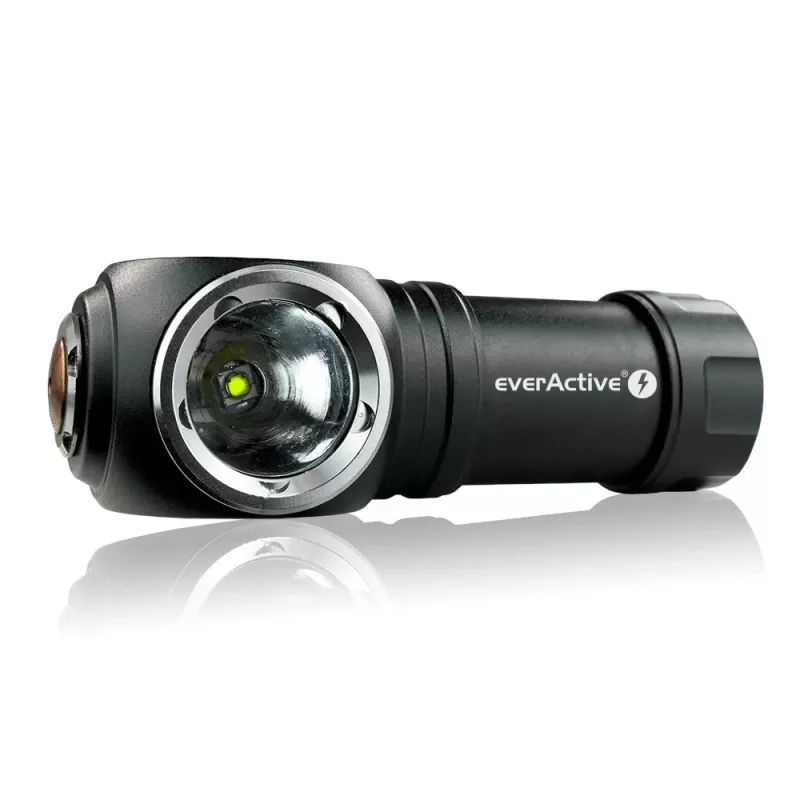 Žibintuvėlis LED 3 darbo režimai 10 W 500 liumenų aliuminio korpusas įkraunamas vandeniui atsparus FL-55R Dripple - EverActive