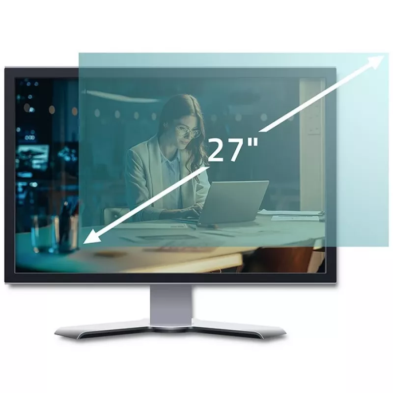 Qoltec 51049 Apsauginis filtras nuo mėlynos šviesos 27 colių | 16:9 | Akių apsauga | Anti Glare