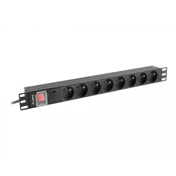 Maitinimo skirstytuvas Lanberg PDU-08E-0200-BK