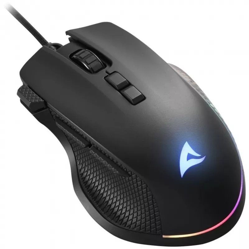 Sharkoon pelė Shark Force 3 optinė 8 mygtukai 12.800DPI juoda