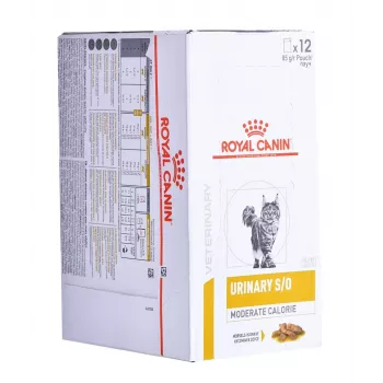 ROYAL CANIN Urinary S/O Moderate Calorie - šlapias ėdalas katėms - 12 x 85 g