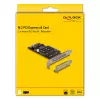DeLOCK PCI Express x8 kortelė su 2 vidiniais NVMe M.2 Key M lizdais (bifurkacija, Low Profile)