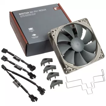 Ventiliatoriaus rinkinys Noctua NA-FK1 120 mm — 12 V PWM korpuso ventiliatorius, 1700 RPM, 120,2 m³/h, 25,1 dB