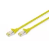 Patch Cord Digitus CAT 6A S/FTP DK-1644-A-0025/Y 0,25 m geltonas