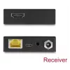 AV siųstuvas ir imtuvas DELOCK 65955 – HDMI signalo perdavimas per Cat6/Cat6a, iki 3840×2160, laidinis, Micro-USB B maitinimas