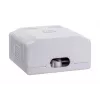 LANBERG OU6-0002-W Kištukinis lizdas RJ-45 Cat6 baltas, 2 prievadai, 30×54×57 mm
