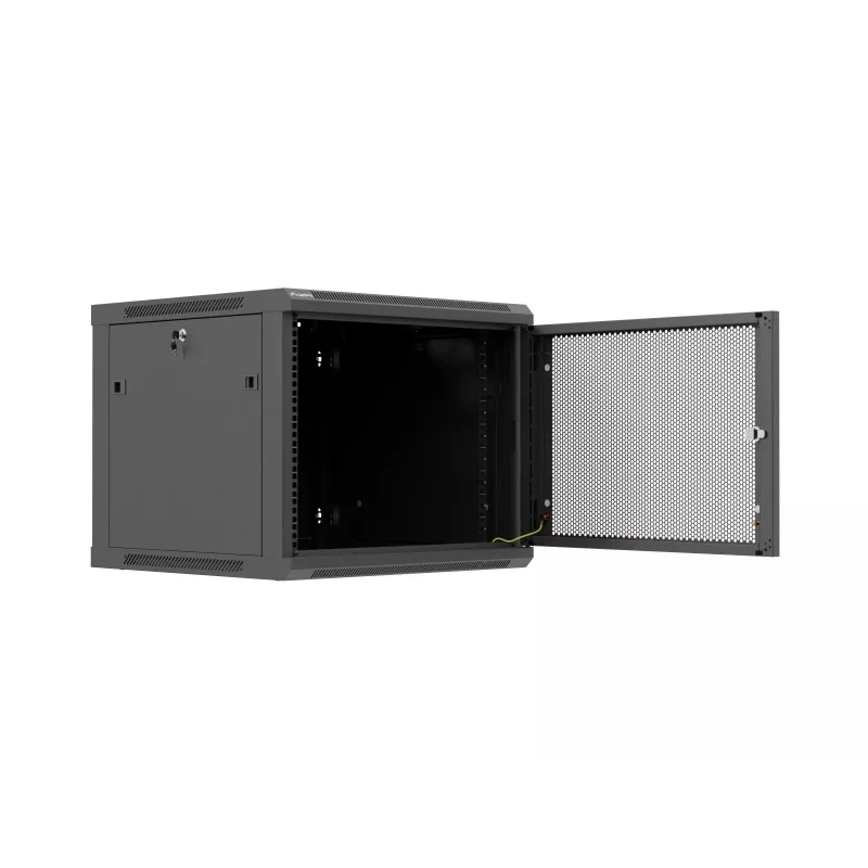 Sieninis 19 inch spintos stovas 9U 600x600 mm juodas Lanberg WF01