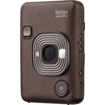 Momentinė spausdinimo kamera Fujifilm Instax mini LiPlay – 1/5 colio 2560×1920 CMOS, spausdina 86×54 mm, 2,7 colio TFT, bronzinė