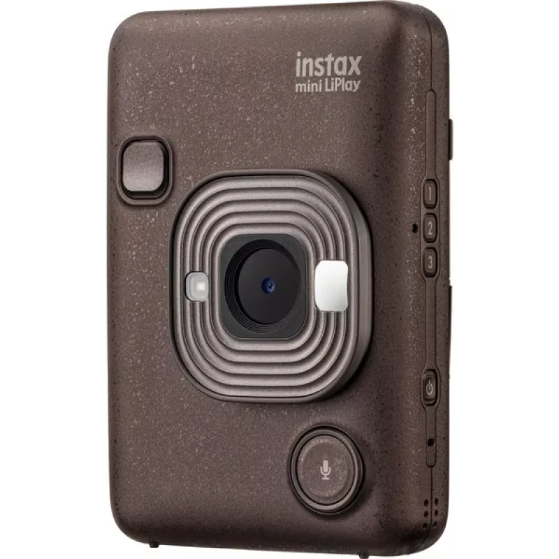 Momentinė spausdinimo kamera Fujifilm Instax mini LiPlay – 1/5 colio 2560×1920 CMOS, spausdina 86×54 mm, 2,7 colio TFT, bronzinė