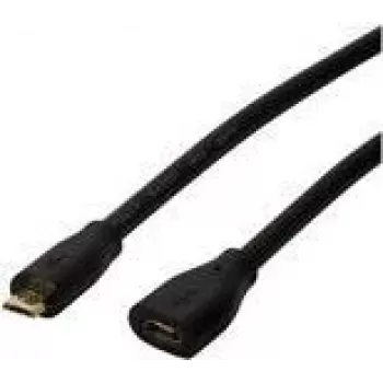 Logilink USB ilginimo laidas - Micro-USB B (kištukas) į Micro-USB B (lizdas) - USB 2.0 - 3 m - Juodas (CU0124)
