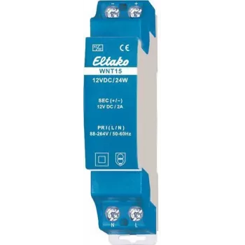 Eltako WNT15-12VDC/24W (20000072) plataus diapazono perjungiamasis maitinimo šaltinis