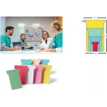 Nobo T-Cards dydis 3, rožinė, 100 vnt.