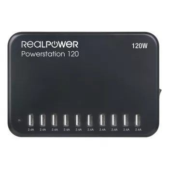 RealPower Power Station 120 – Vidinė – AC – Juoda