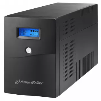 Nepertraukiamo maitinimo šaltinis PowerWalker VI 3000 SCL FR 3 kVA / 1,8 kW, Line-Interactive, 4x E tipo lizdai, 18 Ah baterija (2×12 V)