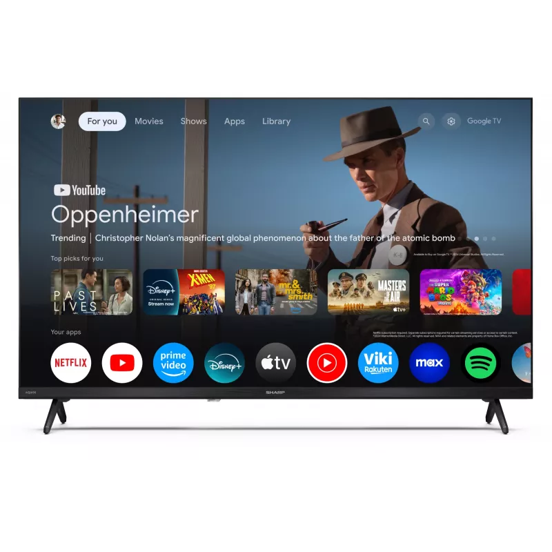 Sharp 32HF2265E televizorius 81,3 cm (32 coliai) HD Smart TV Wi-Fi juodos spalvos