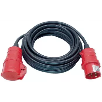 Brennenstuhl H07RN-F 5G1,5 - Ilginamasis maitinimo kabelis - IEC 60309 16A (kištukas) į IEC 60309 16A (lizdas) - AC 400 V - 10 m - Juoda