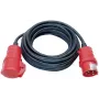 Brennenstuhl H07RN-F 5G1,5 - Ilginamasis maitinimo kabelis - IEC 60309 16A (kištukas) į IEC 60309 16A (lizdas) - AC 400 V - 10 m - Juoda