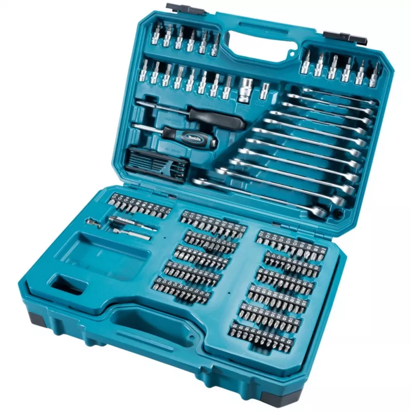 Makita E-10883 mechaniko įrankių rinkinys 221 vnt.
