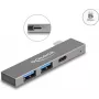 DeLOCK 3 prievadų plonas USB šakotuvas USB Type-C 5 Gbps 2 x Type-A
