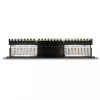 DeLOCK 66876 pataisos skydas 1U Cat6a juodas metalinis