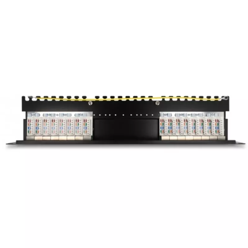 DeLOCK 66876 pataisos skydas 1U Cat6a juodas metalinis