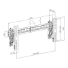 TV laikiklis sieninis SBOX LVW02-48T 37–70 colių, 70 kg, VESA iki 800×400
