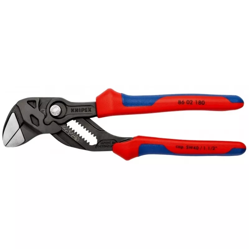 Kombinuotos replės Knipex 86 02 180, maksimalus veržlės dydis 4 cm