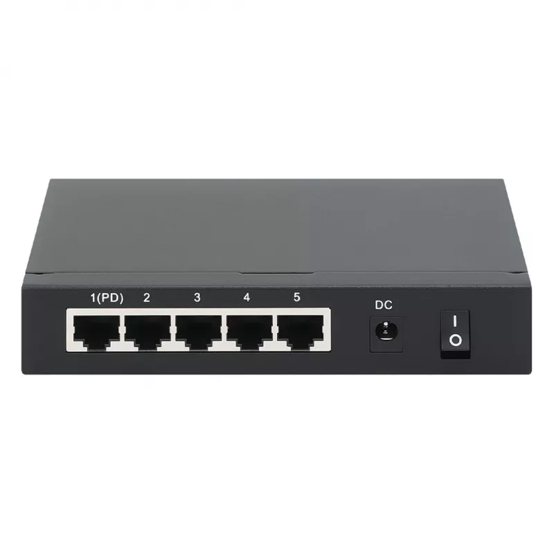 Intellinet 5xPoE Praėjimo jungiklis Gigabit, maitinamas per PoE arba AC, 68W