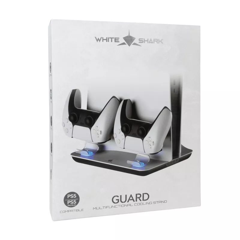 Aušinimo stovas White Shark Guard-2 PS5 su integruota įkrovimo stotele (PS5-05102V2)