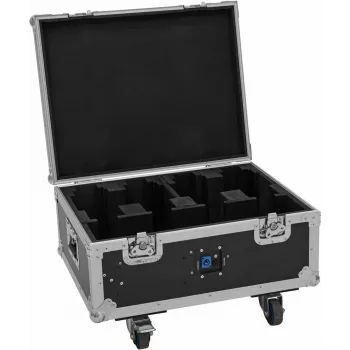 Flightcase Roadinger 31005247 4× AKKU MBT-3 su ratukais ir integruota įkrovimo funkcija