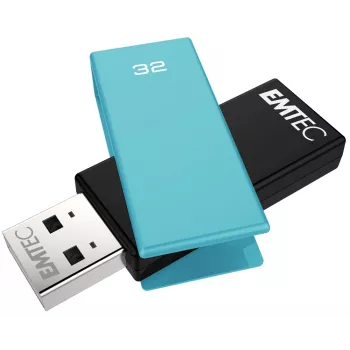 USB atmintukas Emtec 32 GB USB-A C350 Brick 2.0 juodai mėlynas