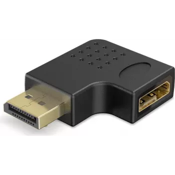 Goobay DisplayPort kampinis adapteris 90° dešinėn juodas (77131)