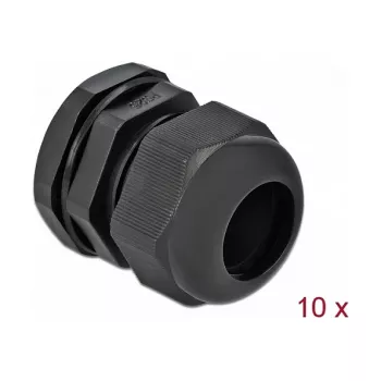 Kabelio įvadas DeLOCK 60224 Juodas Plastikas 10 vnt.