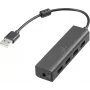 Renkforce RF-6382720 USB-Hub 4 prievadai USB-A USB 2.0 480 MBit/s Juodas RF-USBH-110 (RF-6382720)