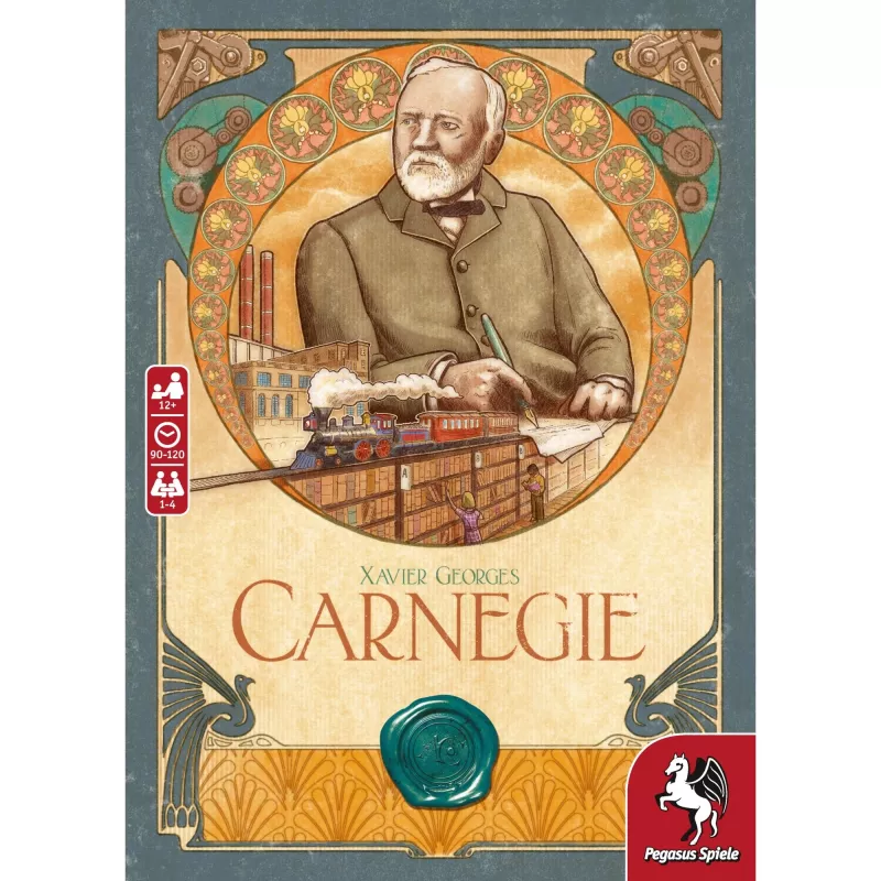 Stalo žaidimas „Carnegie“ – ekonomikos strategija (Pegasus Spiele)