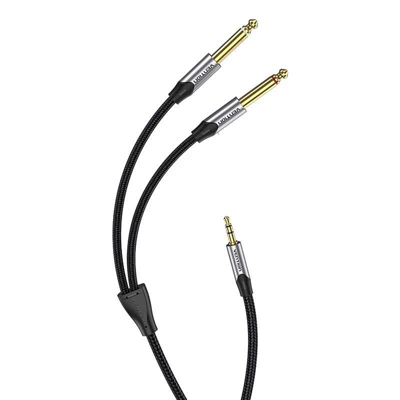 Audio kabelis Vention BARHK 3,5 mm lizdas į 2× 6,35 mm kištukus, 8 m